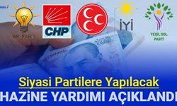 Siyasi partilere yapılacak hazine yardımı belli oldu: AK Parti, CHP, MHP, İYİ Parti ve HDP ne kadar alacak?