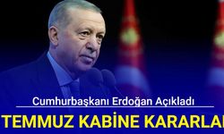 Son dakika: 2 Temmuz kabine toplantısı kararlarını Cumhurbaşkanı Erdoğan açıkladı