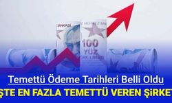 Son dakika: 2024'ün ilk temettü verecek şirketleri, ödeme tarihleri ve miktarı belli oldu