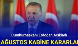Son dakika: 5 Ağustos kabine toplantısı kararlarını Cumhurbaşkanı Erdoğan açıkladı