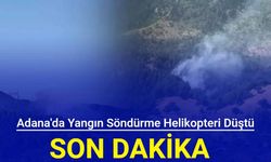 Son dakika: Adana'da yangın söndürme helikopteri düştü