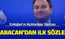 Son dakika: Ali Babacan'dan Erdoğan'a ilk cevap geldi