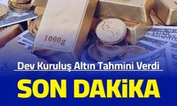 Son dakika: Dev finans kuruluşu altın tahmini yayınladı