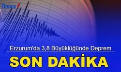 Son dakika: Erzurum'da 3,8 büyüklüğünde deprem