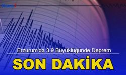 SON DAKİKA: Erzurum'da 3.9 Büyüklüğünde Deprem