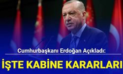 Son dakika: İşte kabinede alınan kararlar 31 Ekim 2023