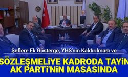 Son dakika: Kadroya geçenlere tayin, YHS'nin kaldırılması ve şeflere 3600 ek gösterge AK Parti'nin masasında