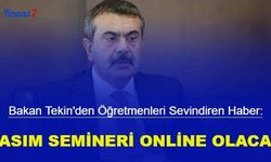 Son dakika: Kasım ara tatilinde seminerler online olacak