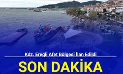 Son dakika: Kdz. Ereğli afet bölgesi ilan edildi