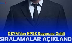 Son dakika KPSS duyurusu: A grubu ve ÖABT branş bazında sıralamalar açıklandı