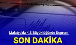 Son dakika: Malatya'da 4.3 büyüklüğünde deprem