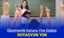 Son dakika: Öğretmenlere rotasyon çıkarıldı