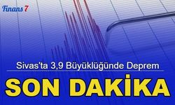 Son dakika: Sivas'ta 3,9 büyüklüğünde deprem