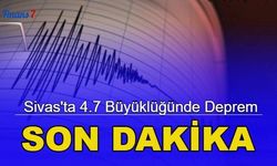 Son dakika: Sivas'ta 4.7 büyüklüğünde deprem