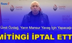 Son dakika: Ümit Özdağ 'Mansur Yavaş' kararını geri çekti