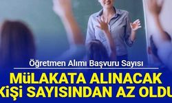 Sözleşmeli öğretmenlik başvuru sayısı, mülakata alınacak kişi sayısından az oldu 2023