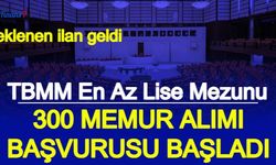 TBMM 300 Memur Alımı İlanı Yayımlandı: İşte Meclise Personel Alımı e Devlet İş Başvurusu Ekranı