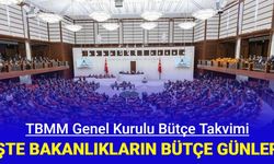 TBMM Genel Kurulu bütçe takvimi açıklandı