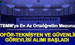 TBMM'ye En Az Ortaöğretim Mezunu Şoför, Güvenlik Görevlisi ve Teknisyen Alımı: Ombudsman İlanı