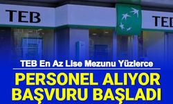 TEB, En Az Lise Mezunu Yüzlerce Banka Personeli Alımı Yapıyor: İşte Başvuru Formu