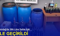 Tekirdağ'da 386 litre sahte içki ele geçirildi