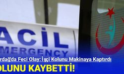 Tekirdağ'da Feci Olay: İşçi Kolunu Makinaya Kaptırdı, Kolu Koptu