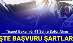 Ticaret Bakanlığı 41 şehre şoför alımı yapacak: İşte başvuru şartları ve tarihi 