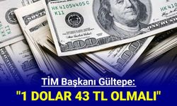 TİM Başkanı Gültepe: 1 Dolar 43 TL olmalı