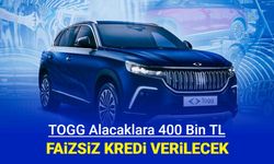 TOGG alacaklara 400 bin TL faizsiz kredi verilecek