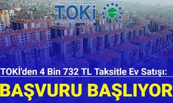 TOKİ'den 4 bin 732 TL taksitle ucuza konut müjdesi: Başvuru başlıyor 
