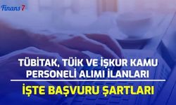 TÜBİTAK, TÜİK ve İŞKUR 828 Kamu Personeli Alımı Yapıyor! İşte Başvuru Şartları...