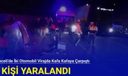 Tunceli’de iki otomobil virajda kafa kafaya çarpıştı: 7 kişi yaralandı