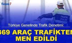 Türkiye genelinde trafik denetimi: 369 araç trafikten men edildi