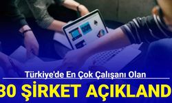 Türkiye'de en çok çalışanı olan 30 şirket açıklandı