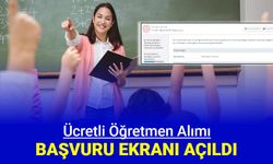 Ücretli öğretmenlik başvurusu E Devlet'te başladı