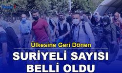 Ülkesine Geri Dönen Suriyeli Sayısı Belli Oldu! 