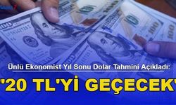 Ünlü Ekonomist Yıl Sonu Dolar Tahmini Açıkladı: 20 TL'yi Geçecek