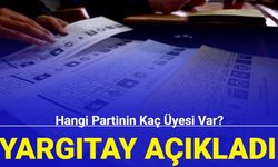 Yargıtay açıkladı: Hangi partinin kaç üyesi var?