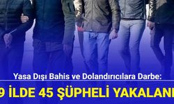 Yasa dışı bahis ve dolandırıcılara darbe: 19 ilde 45 şüpheli yakalandı