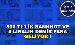 Yeni 500 TL'lik Kağıt Para ve 5 TL'lik Demir Para Geliyor İddiası