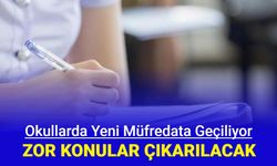 Yeni müfredat kademeli şekilde başlıyor: Zor konular, derslerden çıkarılacak