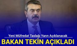 Yeni müfredat taslağı yarın açıklanacak