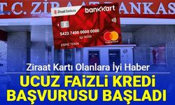 Ziraat Bankkartı olanlara iyi haber: Düşük faizli 20 bin TL ihtiyaç kredisi başvurusu başladı