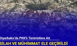 Diyarbakır’da PKK'lı teröristlere ait silah ve mühimmat ele geçirildi