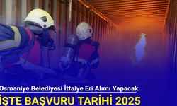 Osmaniye Belediyesi itfaiye eri alımı yapacak 2025