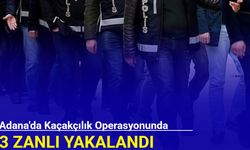 Adana'da kaçakçılık operasyonunda 3 zanlı yakalandı