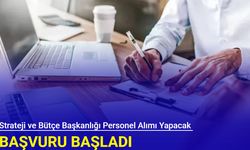 Strateji ve Bütçe Başkanlığı destek personeli alımı yapacak