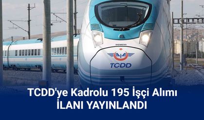 TCDD 195 sürekli işçi alımı yapacak