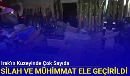 Irak'ın kuzeyinde çok sayıda silah ve mühimmat ele geçirildi