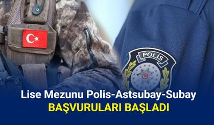 Lise mezunu: EGM polis, Jandarma subay astsubay alımı başvurusu başladı 2025